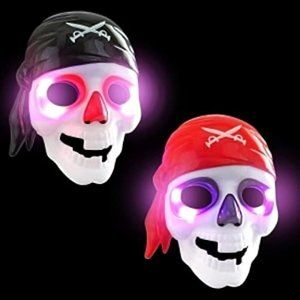 Pirate Plastic light up Mask